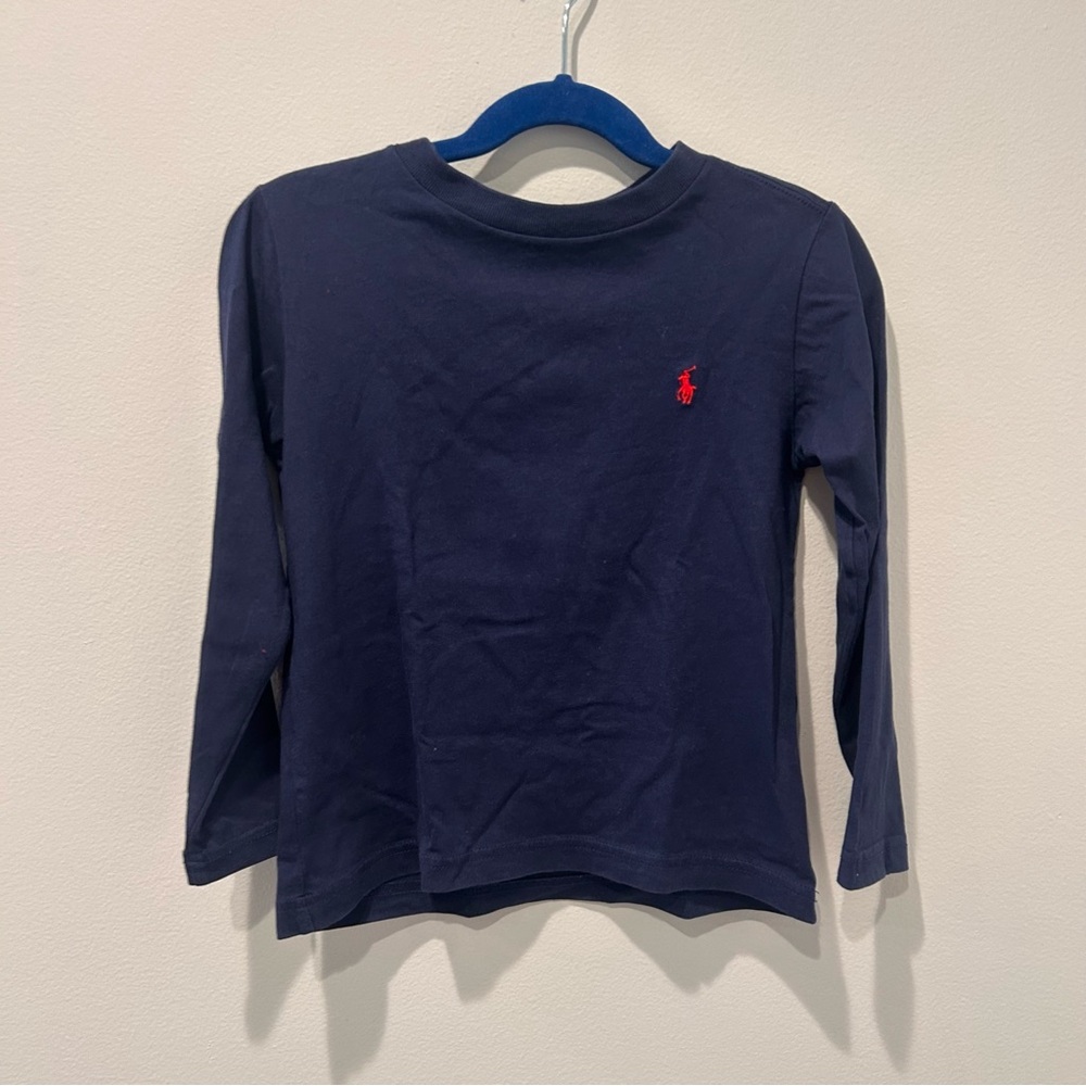 Polo by Ralph Lauren Kids Dark Blue Long Sleeve Tee